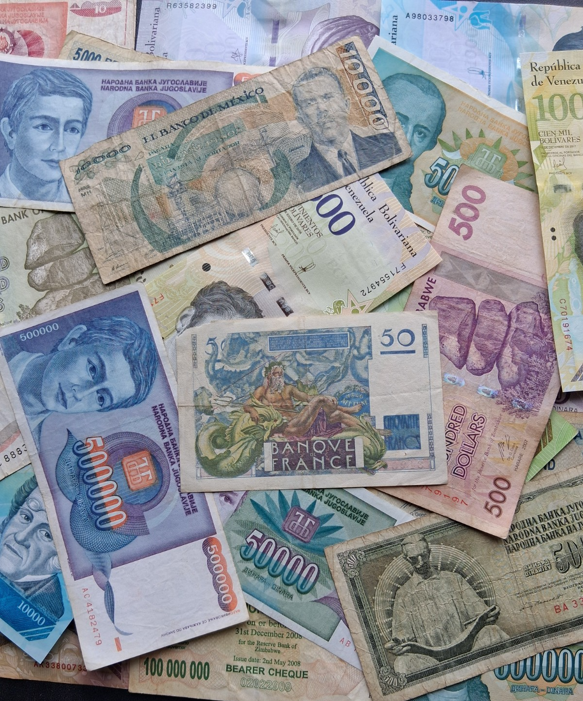 *Foreign currency Over 40 Notes *small and Large Bank Notes* lot # 6031 ...