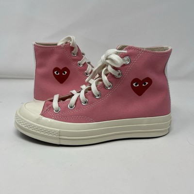 Converse Comme Des Garcons Play X Chuck 70 High Bright Pink 168301C 10 Men/12 W Converse x COMME des GARCONS PLAY Chuck 70 Hi  main image 2