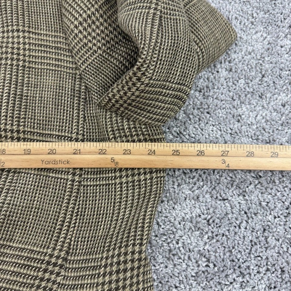 Blazer de Lino Lauren Ralph Lauren De Colección Para Mujer 18W Glen Cuadros Ecuestre Dinero Antiguo Foto 4 de 4