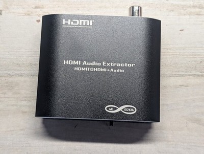 4K 192KHz HDMI Audio Extractor Splitter Optical SPDIF Coaxial Output