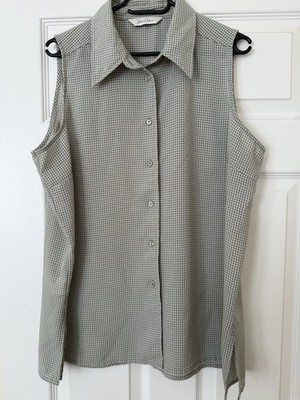 Joie De Vivre Women s Size 20 Checked Sleeveless Top