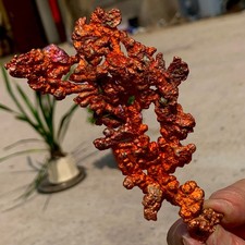 132G Rare!!! iridescent Native Copper crystal mineral specimen