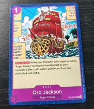 One Piece CCG Oro Jackson Carrying On His Will C Card OP13-078 NM