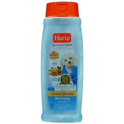 4 Pack Hartz Groomer's Best Whitener Dog Shampoo, Cherry Blossom, 18 fl oz