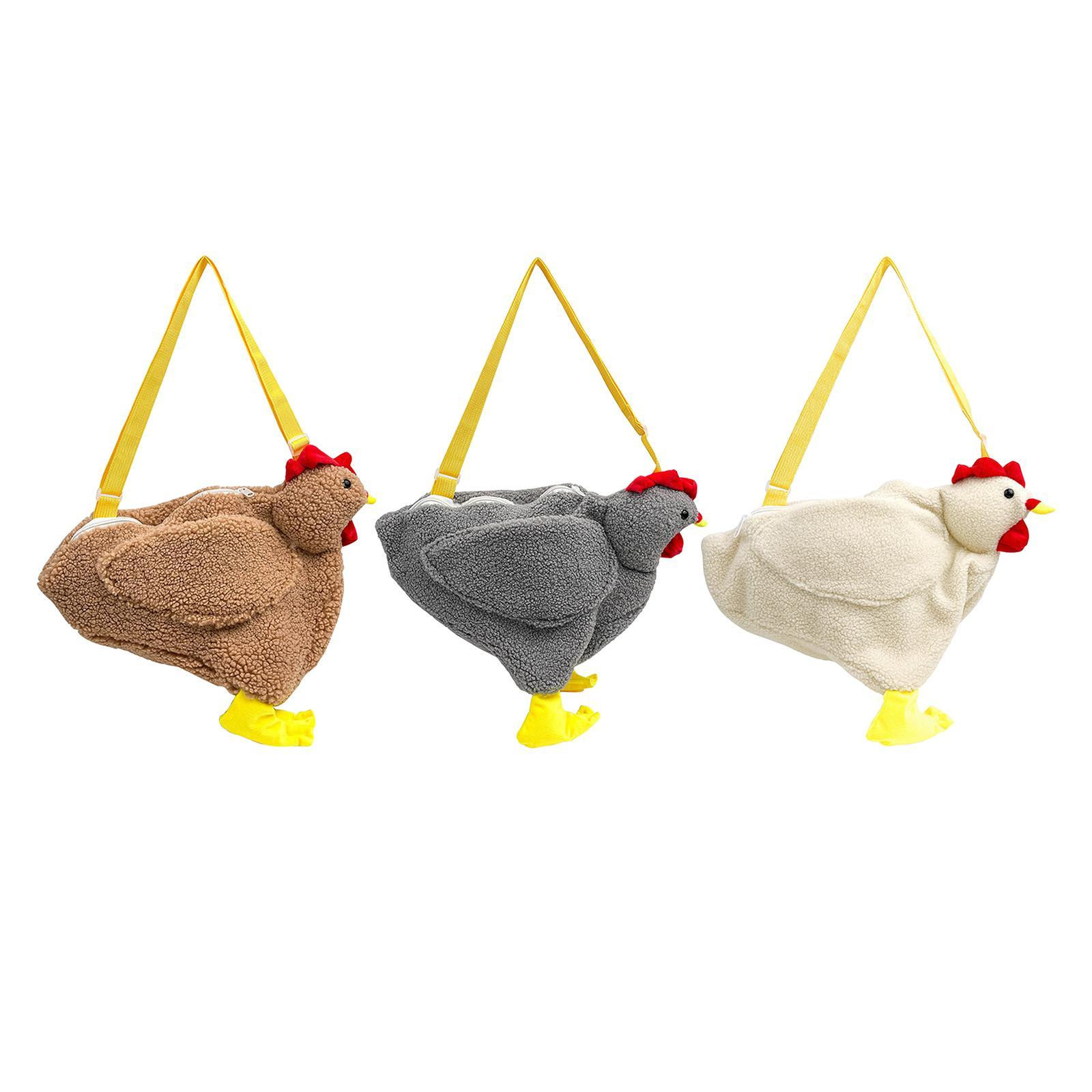 Cartoon Hen Soft Shoulder Bag Fashion Backpack Purse-image