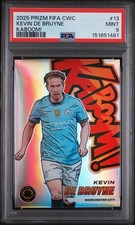 Panini 2025 Prizm FIFA Kaboom Kevin De Bruyne #13 PSA 9