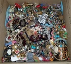 Vintage/Retro/Modern Costume Scrap/Upcycle Grab Jewelry Lot (BOX C) ~ 17 LBS