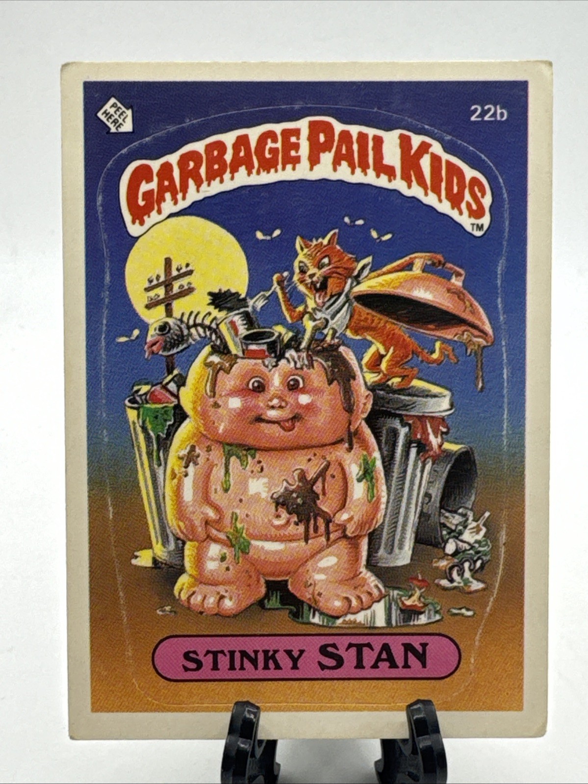 1985 Topps Garbage Pail Kids GPK Card First Series 1 OS1 Glossy 22b Stinky Stan