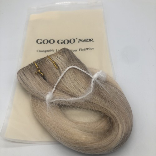 GOO GOO Echthaarverlängerung Balayage Walnussblond Färbung T17/22P60 ~ 16"