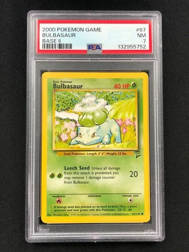 Pokemon 2000 Bulbasaur 67/130 PSA 7