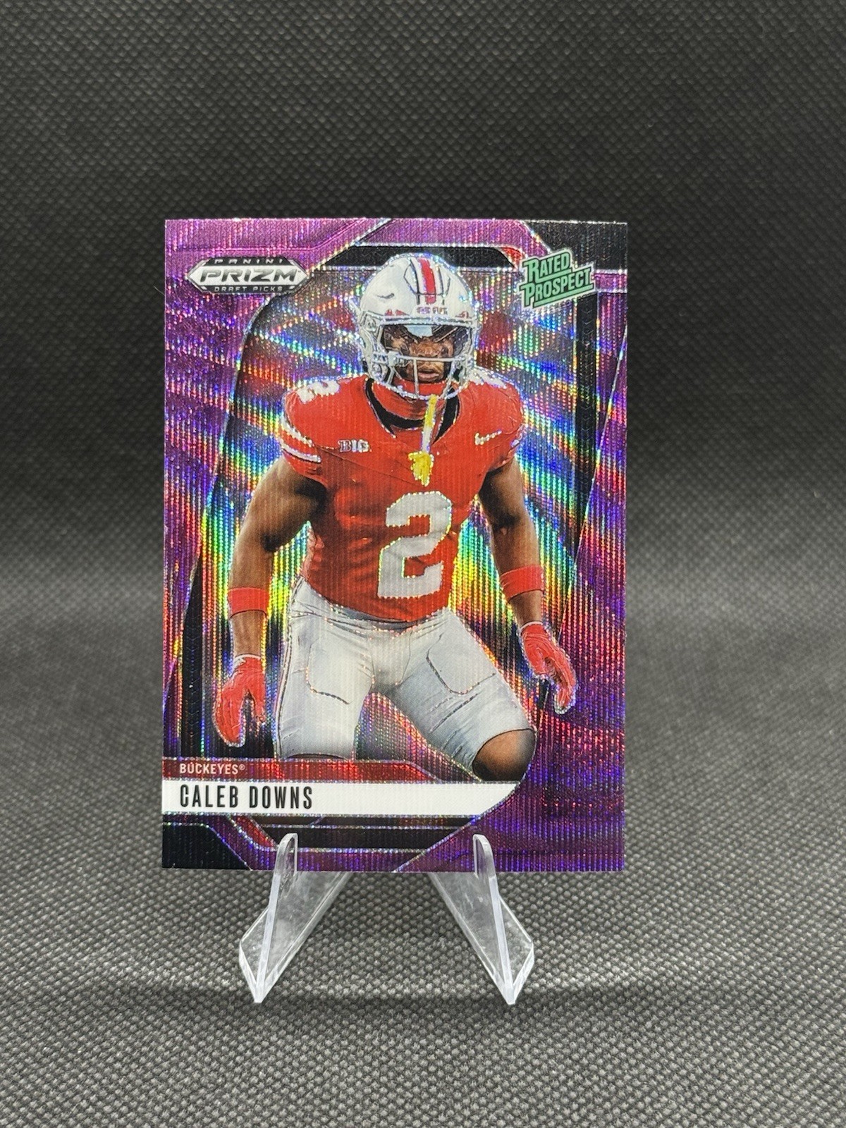 2025 Panini Prizm Draft Picks - Caleb Downs #159 Purple Wave Prizm (RC)