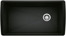 Blanco 441767 Diamond 33-1/2" Undermount Single Basin SILGRANIT - Black