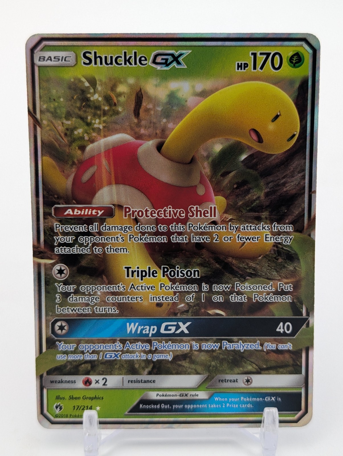 Nm Shuckle GX 17/214 Lost Thunder Holo $4 Flat Rate Shipping
