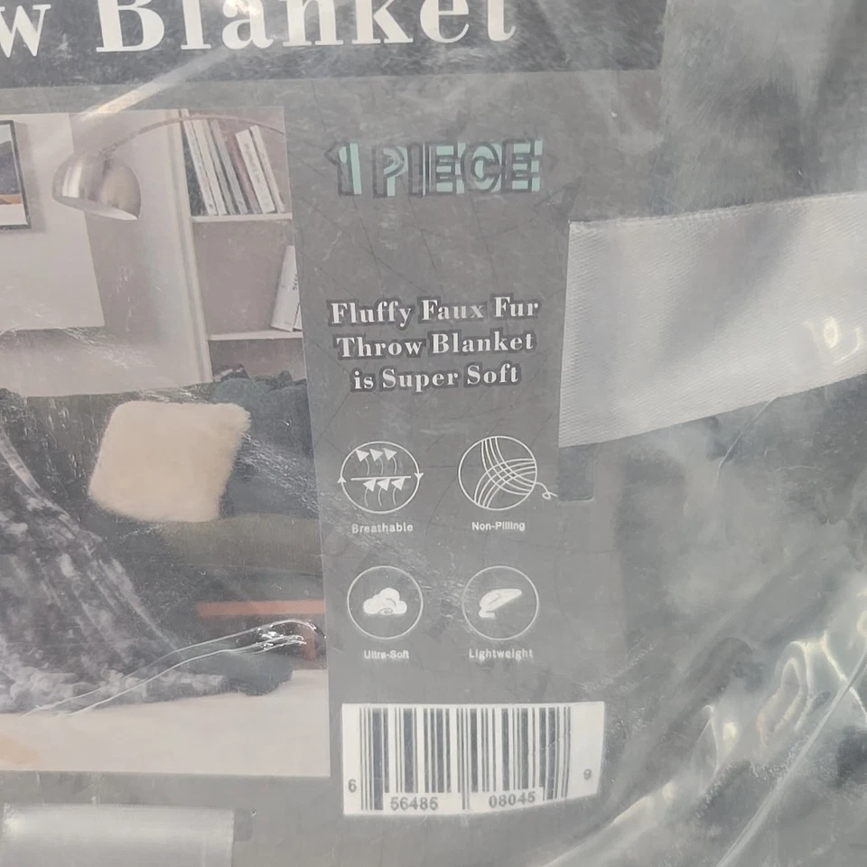 Современный шикарный пушистый искусственного меха плед супер мягкий дышащий 50 «x 60» - Изображение 3 из 4