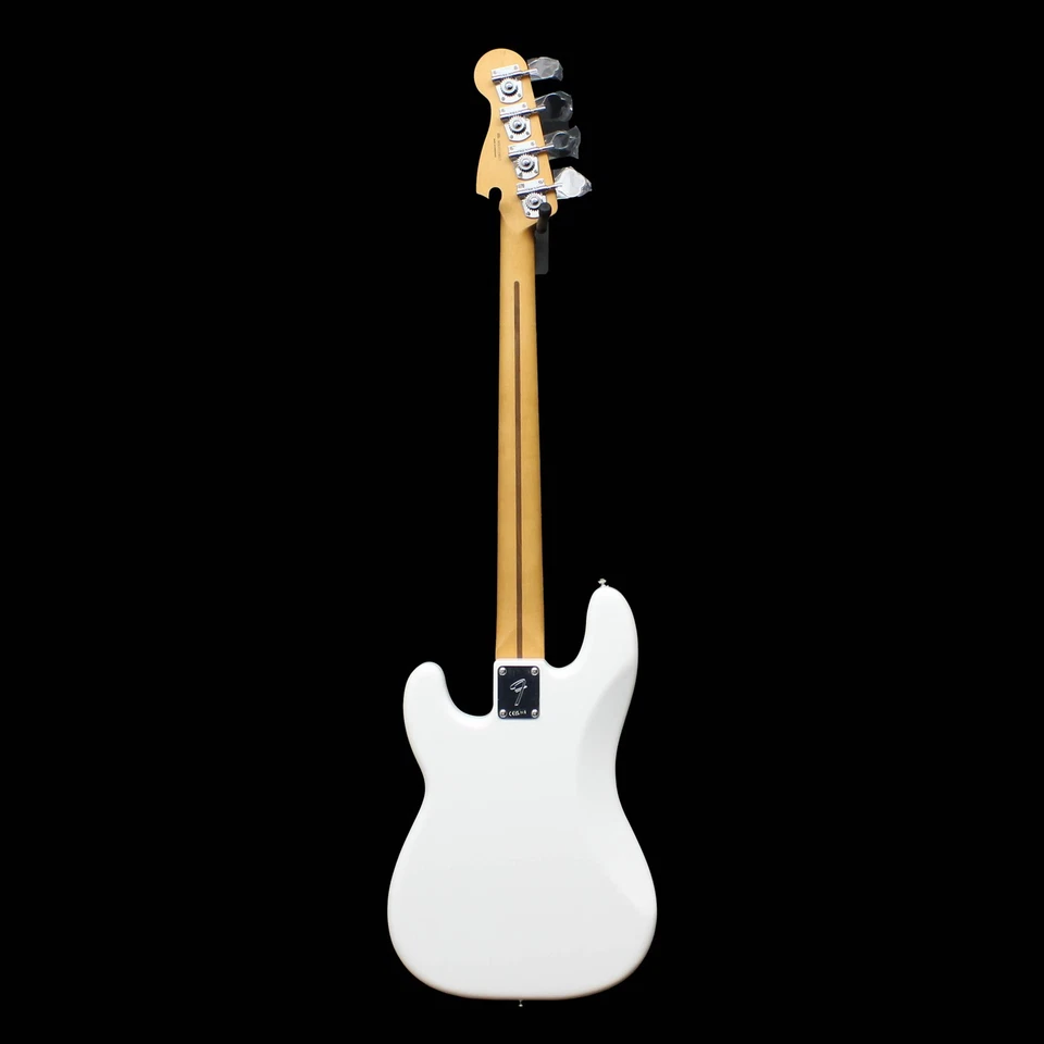 Bajo de precisión Fender Player II, diapasón de palisandro, blanco polar Foto 4 de 4