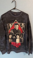 Stranger Things Unisex Mineral Wash Graphic Crewneck Sweatshirt Youth XL