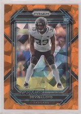 2022 Panini Prizm Rookies Orange Ice Prizm Devin Lloyd #376 ry1