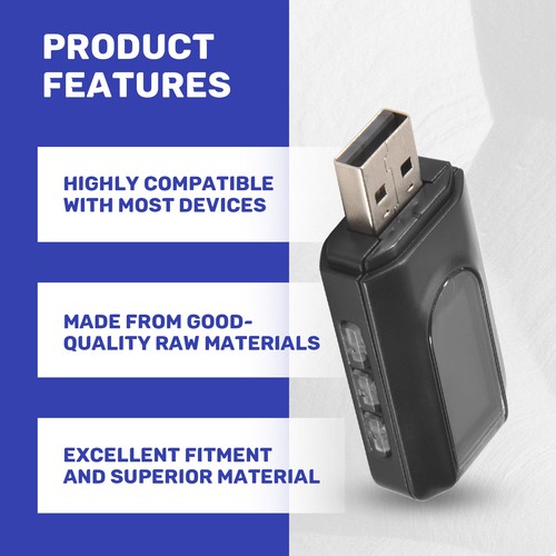 Bluetooth 5.0 Transmitter and Receiver, 2 in 1 Adapter with LCD Display 36185 - Afbeelding 4 van 7