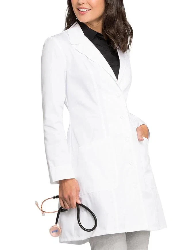 Lot Of 3 Cherokee Scrub 36" Lab Coat 2410 White Size Medium Brand New Free Ship - Image 4 of 4