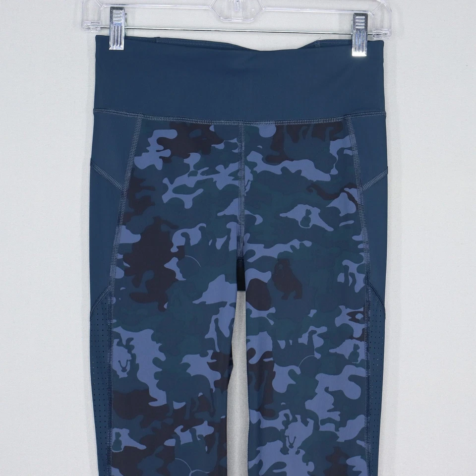Leggings sudorosos Betty gravedad cero camuflados para mujer pequeños azules cintura alta atléticos Foto 3 de 4