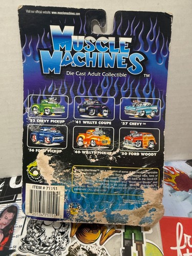 Vintage 2001 Muscle Machines '55 Chevy Neu Schwarz - Bild 3 von 3