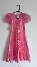 NWT Kids Wicked Glinda Pink Dress Costume Halloween