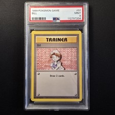 Bill 1. Edition Pokemon 1999/91, PSA 9, Englisch