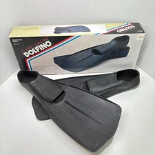 Vintage 1986 Dolfino Fins / Flippers DS-510 Marina Size 6-8