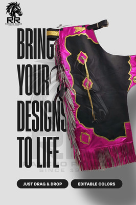 Bull Riding Pro Rodeo Chaps Suede leather Adult fringeuede  chap