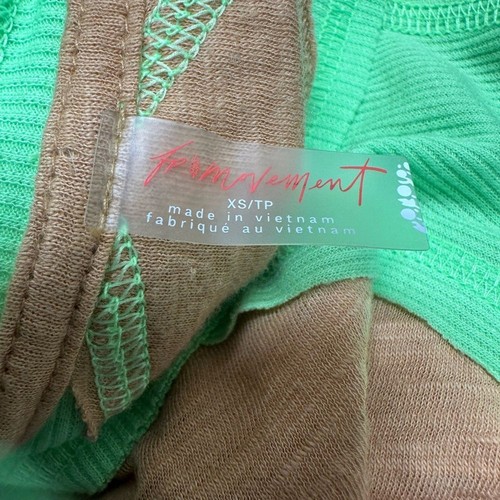 Top Free People Movement taglia XS oversize tutto verde marrone atletico attivo - Foto 11 di 12