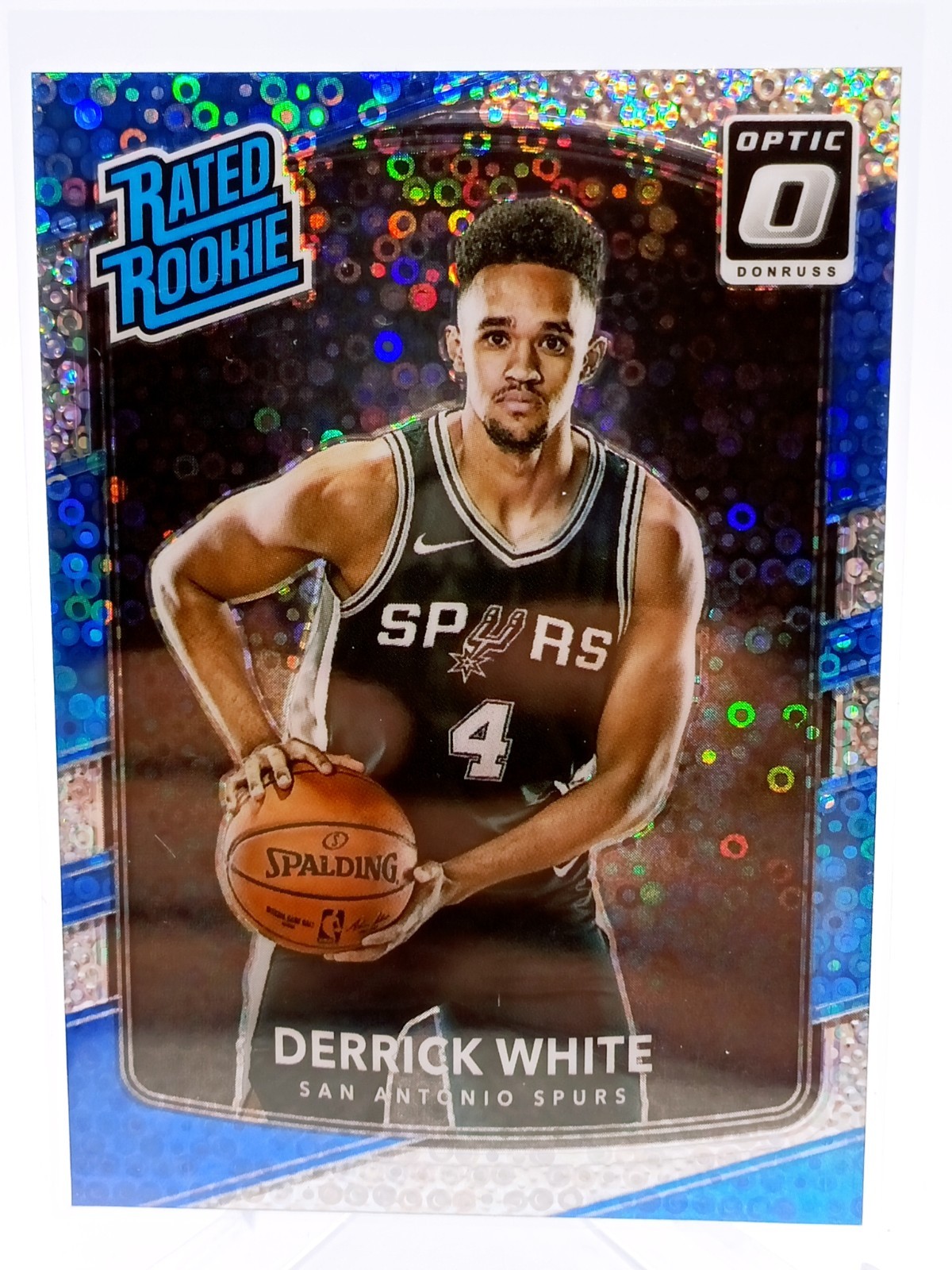2017 Donruss Optic Rated Fast Break Holo Disco Derrick White #172 Rookie RC