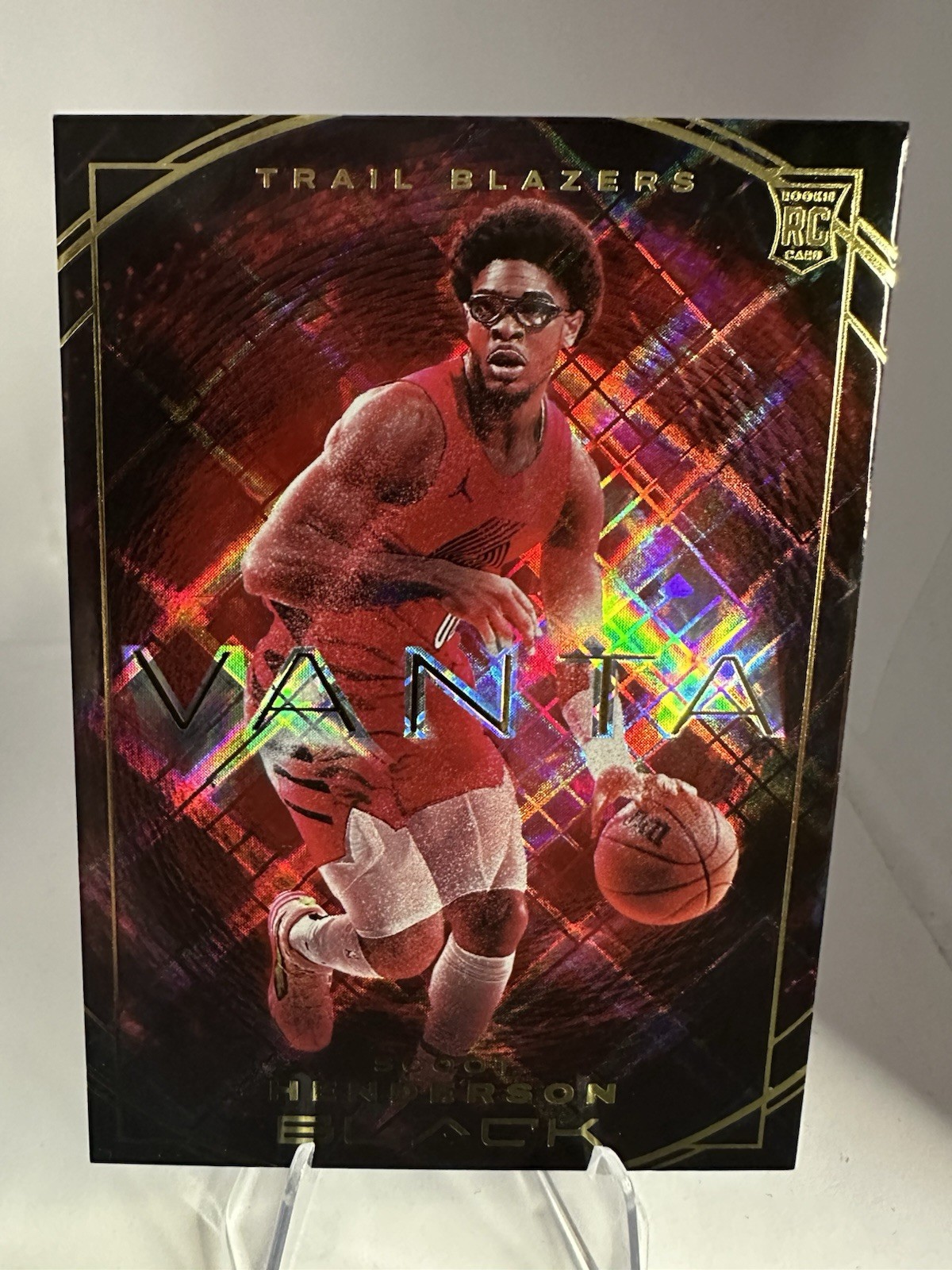 2023-24 Panini Black - Scoot Henderson #5 RC CASE HIT VANTA Trail Blazers SP
