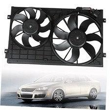 Car Radiator Cooling Fan Assembly Replacement for 2005-2013 Jetta 2010-2013