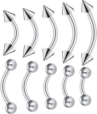 Body Piercing Jewelry, 16G Chirurgenstahl Augenbrauen piercing 10 Stück 