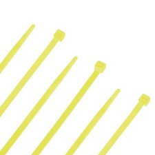NavePoint 20 Inch Nylon Yellow Cable Ties 50 Lbs 100 Pack