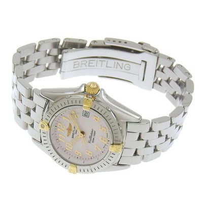 BREITLING Callistino Date B52345 Light SS 28mm from Japan #010 | eBay