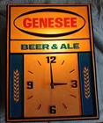 Vintage Genesee Beer Bar Tavern Light Sign -Non Working Clock Project