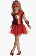 Rubies Costume Justice League FLASH Girls Dress Tutu Medium 8-10 - NEW 256