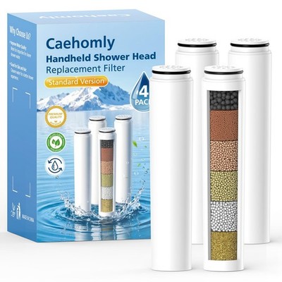 4 Pack Replacement Filters Compatible with Cobbe Handheld Shower Head, Water ...