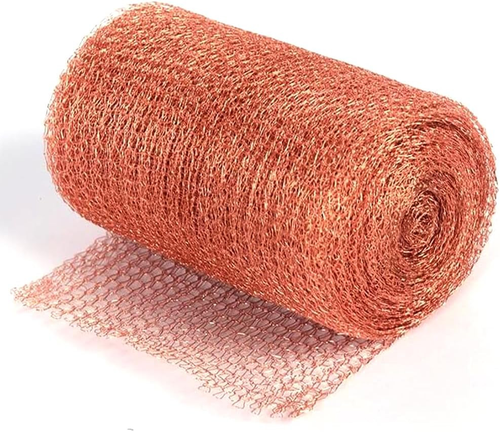 Copper Mesh, 12M / 40Ft Pure Copper Mesh Slug Repellent UK, Fine Copper Wire Mes