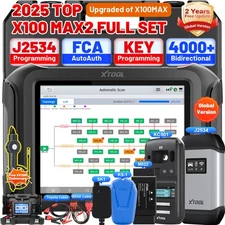 XTOOL X100MAX2 All Key Lost Full Set & J2534 ECU Programming Diagnostic Scanner