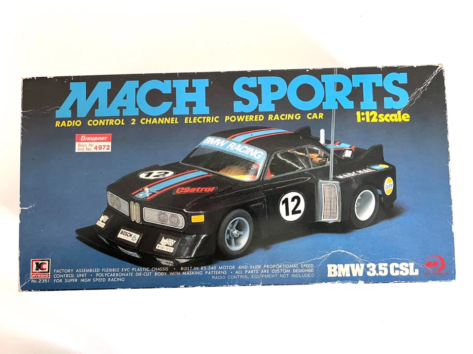 Kyosho (Graupner) Mach Sports Radio Control 2 Channel BMW 3,5CSL 1:12 - Bild 3 von 4