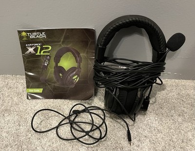 Turtle Beach Ear Force X12 Xbox 360 Gaming Headset Wired Damaged Ear Piece