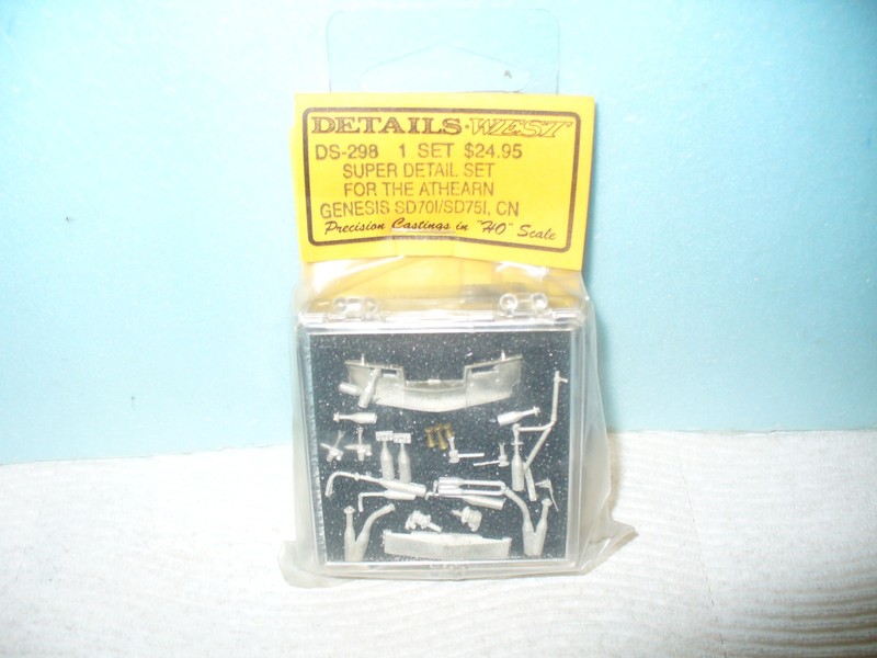 DETAILS WEST #DS-298 HO Super Detail Set for ATHEARN GENESIS SD70I/SD75I-CN-NIP!