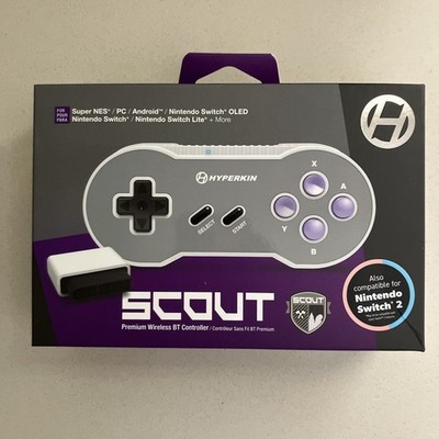 Hyperkin Scout Premium BT Controller for SNES PC Mac and Android with...