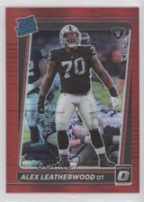2021 Panini Donruss Optic Rated Rookie Red Hyper Prizm Alex Leatherwood 00em