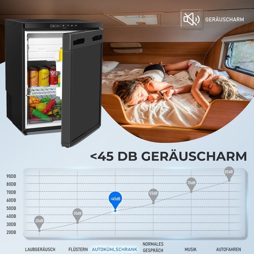 Kompressor Kühlbox 65L Zwei Kammern Gefrierbox Camping RV Kühlschrank 12V/230V - Bild 6 von 20