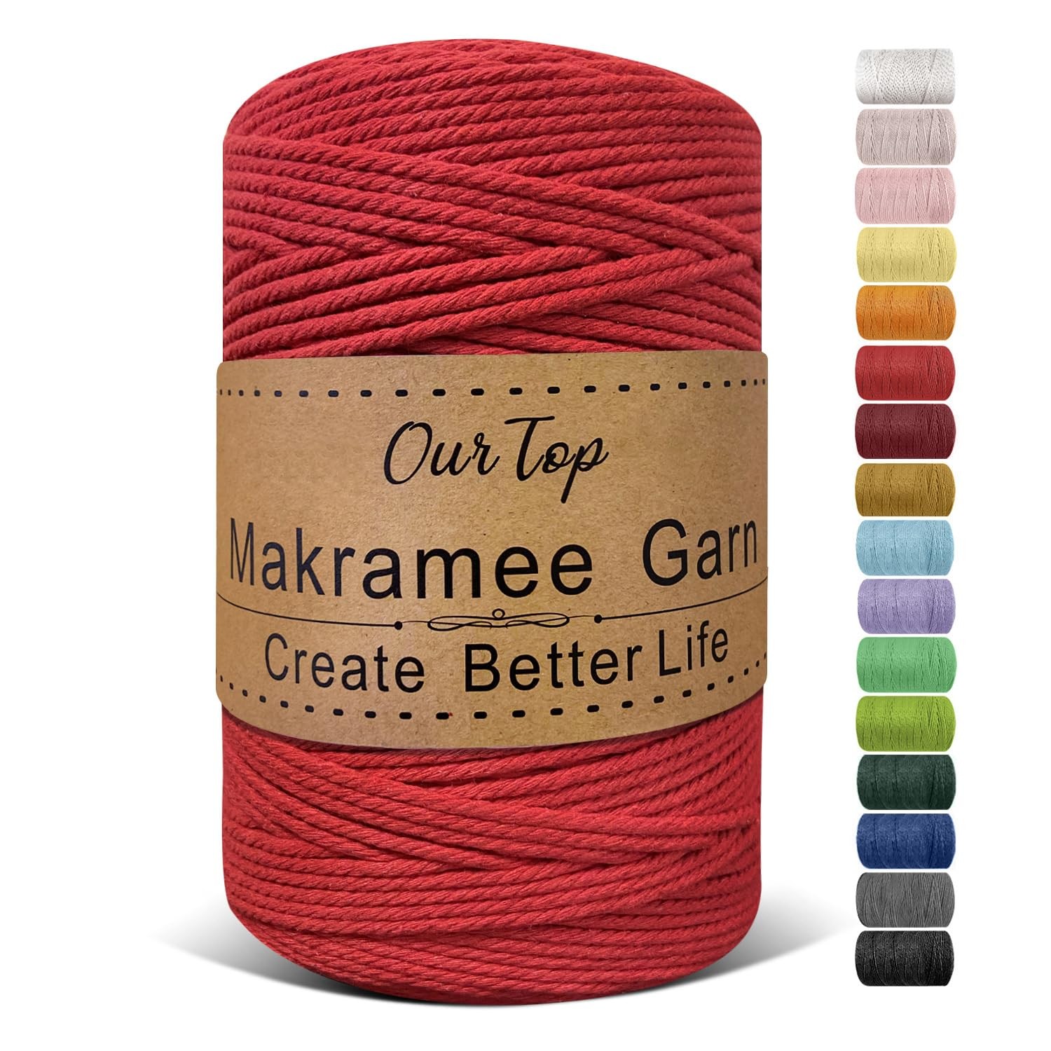 Corde macramé 3mm idéale pour créer des suspensions de plantes et une décoration bohème