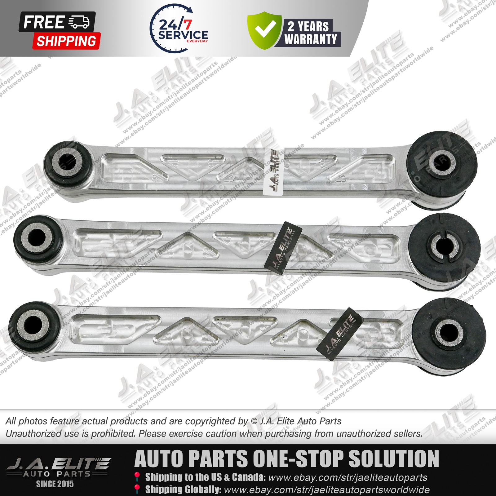 3pcs Engine Mount Arms Kit fit McLaren 570S GT 625 650 12C, 14FA048CP 14FA047CP