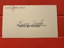 Harry Taylor 🔥MLB Debut: 1946 Brooklyn Dodgers🔥Autograph Postcard ⚾️⚾️